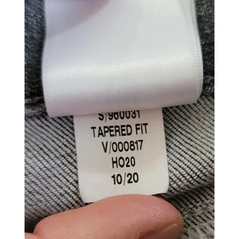 Banana Republic Mens 34x34.5 Jeans Tapered Athletic Fit Gray Mid Rise Stretch‎